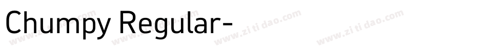 Chumpy Regular字体转换